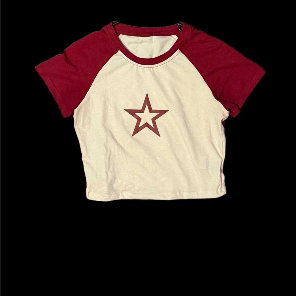 Red and White Star Tee